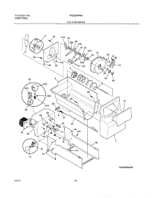 17 - Ice Container parts for Frigidaire Refrigerator FRS26KR4AQ0 from AppliancePartsPros.com