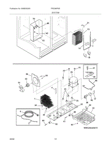 13 - System parts for Frigidaire Refrigerator FRS26KF6EWJ from AppliancePartsPros.com