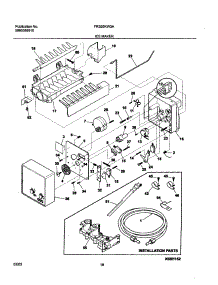19 - Ice Maker parts for Frigidaire Refrigerator FRS26KW3AQ6 from AppliancePartsPros.com