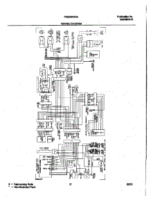 21 - Wiring Diagram parts for Frigidaire Refrigerator FRS26KW3AQ6 from AppliancePartsPros.com