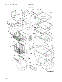 09 - Shelves parts for Frigidaire Refrigerator FRS26LF8CB2 from AppliancePartsPros.com