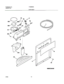 15 - Ice & Water Dispenser parts for Frigidaire Refrigerator FRS26R2AQ2 from AppliancePartsPros.com