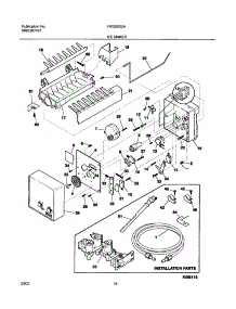 19 - Ice Maker parts for Frigidaire Refrigerator FRS26R2AW1 from AppliancePartsPros.com