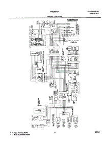 21 - Wiring Diagram parts for Frigidaire Refrigerator FRS26R2AW1 from AppliancePartsPros.com