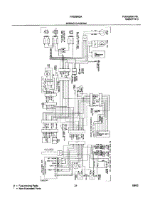 21 - Wiring Diagram parts for Frigidaire Refrigerator FRS26R2AW4 from AppliancePartsPros.com