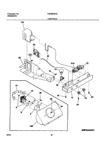 11 - Controls parts for Frigidaire Refrigerator FRS26KW3AW6 from AppliancePartsPros.com