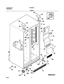 07 - Cabinet parts for Frigidaire Refrigerator FRS26R4AW2 from AppliancePartsPros.com