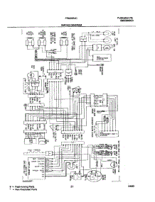 21 - Wiring Diagram parts for Frigidaire Refrigerator FRS26R4CB0 from AppliancePartsPros.com