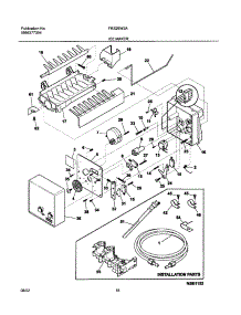 19 - Ice Maker parts for Frigidaire Refrigerator FRS26W2AW5 from AppliancePartsPros.com