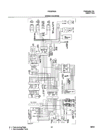 21 - Wiring Diagram parts for Frigidaire Refrigerator FRS26W2AW5 from AppliancePartsPros.com