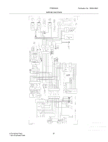 21 - Wiring Diagram parts for Frigidaire Refrigerator FRS26W2AWF from AppliancePartsPros.com