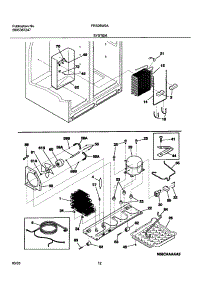 13 - System parts for Frigidaire Refrigerator FRS26W2AW6 from AppliancePartsPros.com