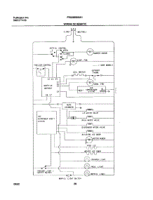 20 - Wiring Schematic parts for Frigidaire Refrigerator FRS26RBBW1 from AppliancePartsPros.com
