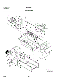 17 - Ice Container parts for Frigidaire Refrigerator FRS26W2AQ6 from AppliancePartsPros.com