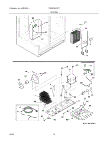 13 - System parts for Frigidaire Refrigerator FRS26RLECST from AppliancePartsPros.com