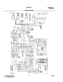 21 - Wiring Diagram parts for Frigidaire Refrigerator FRS26W2AQ6 from AppliancePartsPros.com