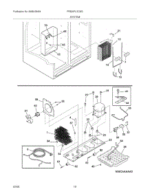 13 - System parts for Frigidaire Refrigerator FRS26RLECSG from AppliancePartsPros.com