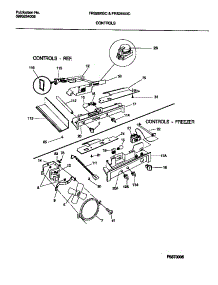 06 - Controls parts for Frigidaire Refrigerator FRS26XGCW0 from AppliancePartsPros.com