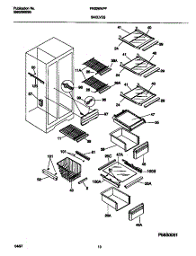 05 - Shelves parts for Frigidaire Refrigerator FRS26WPFD0 from AppliancePartsPros.com