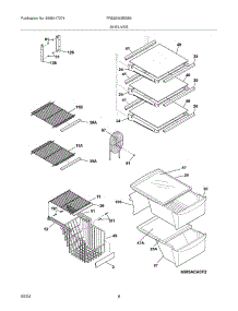 09 - Shelves parts for Frigidaire Refrigerator FRS26W2BSB9 from AppliancePartsPros.com