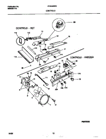 06 - Controls parts for Frigidaire Refrigerator FRS26WRCD2 from AppliancePartsPros.com