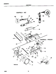 06 - Controls parts for Frigidaire Refrigerator FRS26ZGGB0 from AppliancePartsPros.com