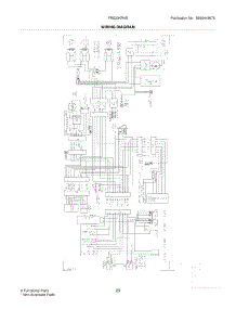 23 - Wiring Diagram parts for Frigidaire Refrigerator FRS23KF6EW3 from AppliancePartsPros.com