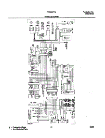 21 - Wiring Diagram parts for Frigidaire Refrigerator FRS23KF7AQ6 from AppliancePartsPros.com