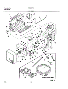 19 - Ice Maker parts for Frigidaire Refrigerator FRS23KF7AQ7 from AppliancePartsPros.com