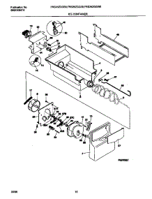 09 - Ice Container parts for Frigidaire Refrigerator FRS26ZGGB0 from AppliancePartsPros.com