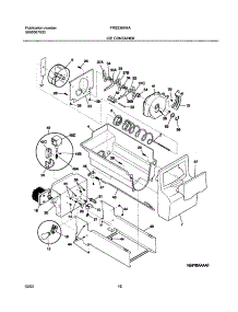 17 - Ice Container parts for Frigidaire Refrigerator FRS23KR4AB4 from AppliancePartsPros.com