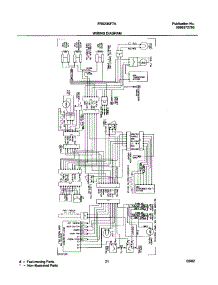 21 - Wiring Diagram parts for Frigidaire Refrigerator FRS23KF7AQ5 from AppliancePartsPros.com