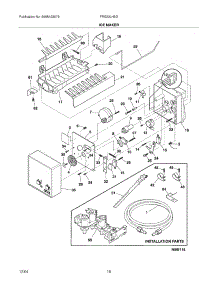 19 - Ice Maker parts for Frigidaire Refrigerator FRS23LH5DS8 from AppliancePartsPros.com