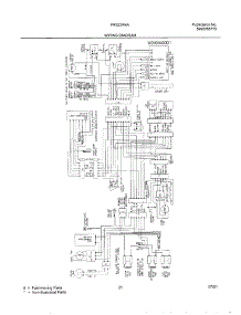21 - Wiring Diagram parts for Frigidaire Refrigerator FRS23R4AQ2 from AppliancePartsPros.com