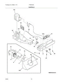 11 - Controls parts for Frigidaire Refrigerator FRS23W3AQC from AppliancePartsPros.com