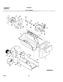 17 - Ice Container parts for Frigidaire Refrigerator FRS23W3AQ7 from AppliancePartsPros.com
