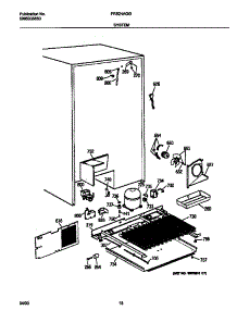 10 - System parts for Frigidaire Refrigerator FRS24AGGB7 from AppliancePartsPros.com