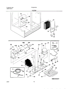 13 - System parts for Frigidaire Refrigerator FRS23W3AQ0 from AppliancePartsPros.com