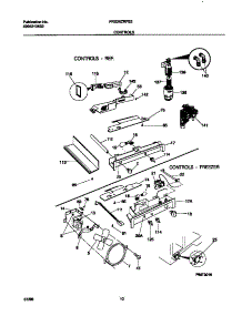 06 - Controls parts for Frigidaire Refrigerator FRS26ZRFB3 from AppliancePartsPros.com