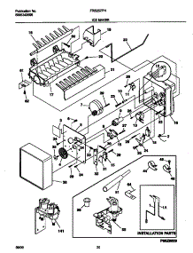 10 - Ice Maker parts for Frigidaire Refrigerator FRS26ZPHD3 from AppliancePartsPros.com