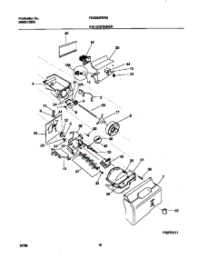 09 - Ice Container parts for Frigidaire Refrigerator FRS26ZRFB3 from AppliancePartsPros.com