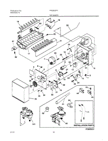 19 - Ice Maker parts for Frigidaire Refrigerator FRS26ZPHD4 from AppliancePartsPros.com