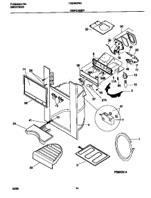08 - Dispenser parts for Frigidaire Refrigerator FRS26ZRGB5 from AppliancePartsPros.com