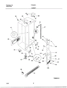 06 - Cabinet parts for Frigidaire Refrigerator FRS23ZTJW2 from AppliancePartsPros.com