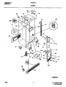 04 - Cabinet parts for Frigidaire Refrigerator FRS26ZRFD3 from AppliancePartsPros.com