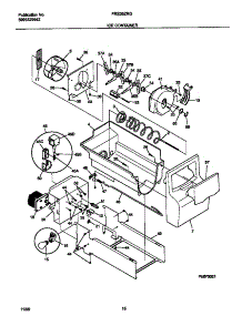 09 - Ice Container parts for Frigidaire Refrigerator FRS26ZRGB9 from AppliancePartsPros.com