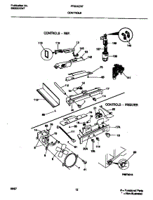 06 - Controls parts for Frigidaire Refrigerator FRS26ZRFD2 from AppliancePartsPros.com