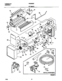 10 - Ice Maker parts for Frigidaire Refrigerator FRS26ZRGB9 from AppliancePartsPros.com