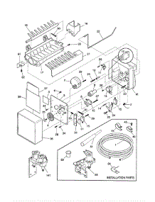 Ice Maker parts for Frigidaire Refrigerator FRS26ZRGB7 from AppliancePartsPros.com