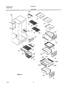 09 - Shelves parts for Frigidaire Refrigerator FRS26ZTHB5 from AppliancePartsPros.com